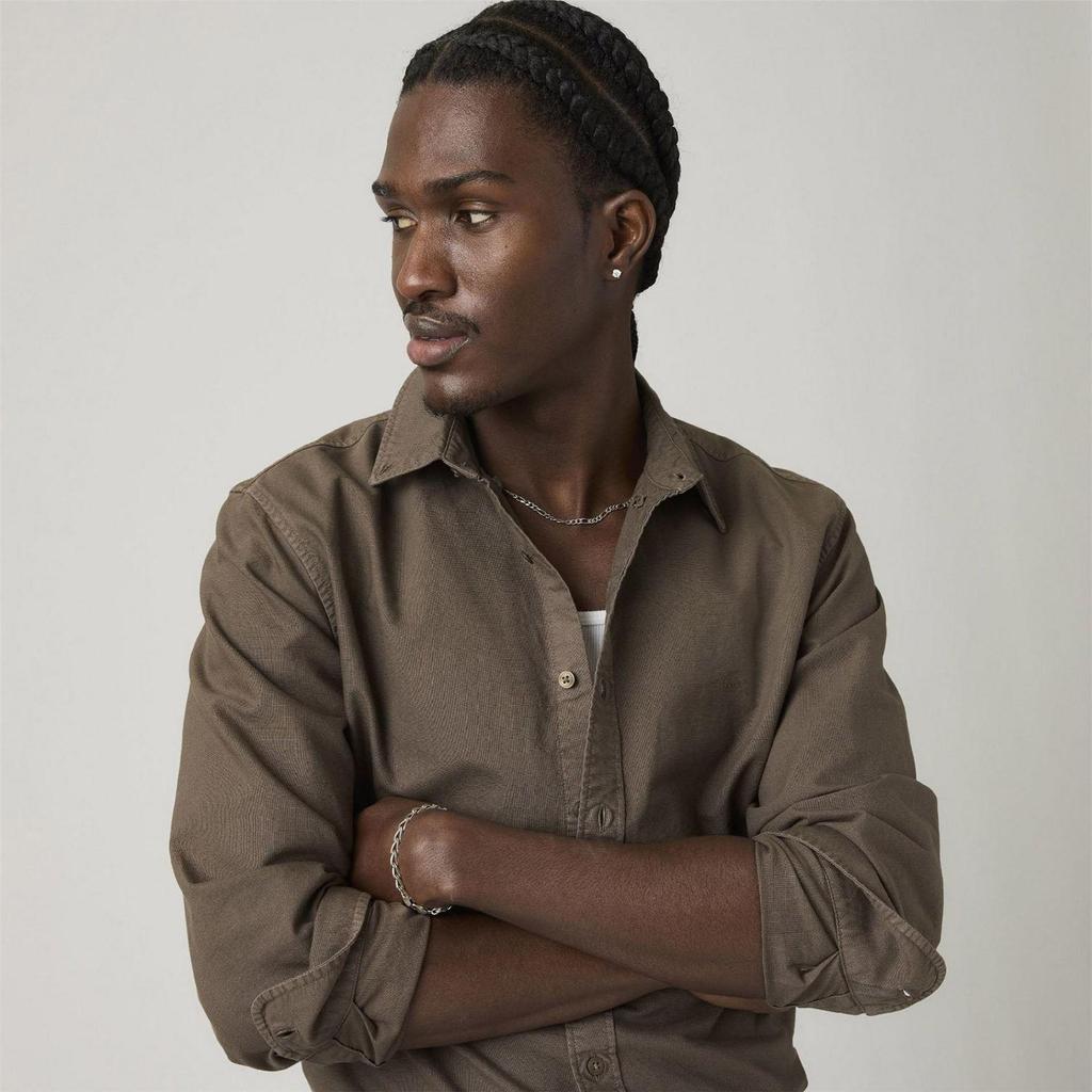 Levis Mens Plain Slim Shirt