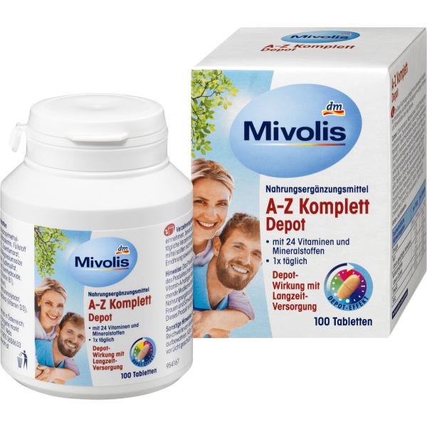 DM Mibolis Vitamin AZ Depot Tablets 100 units 138g