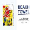 Futbol Colombiano Print Beach Towel, Large Soft Quick Dry Towel for Beach Camping Swimming