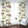 Cartoon Crayon Shin-chan Curtain Home Printing Curtains Living Room Children Bedroom Style Decoration Window Blackout