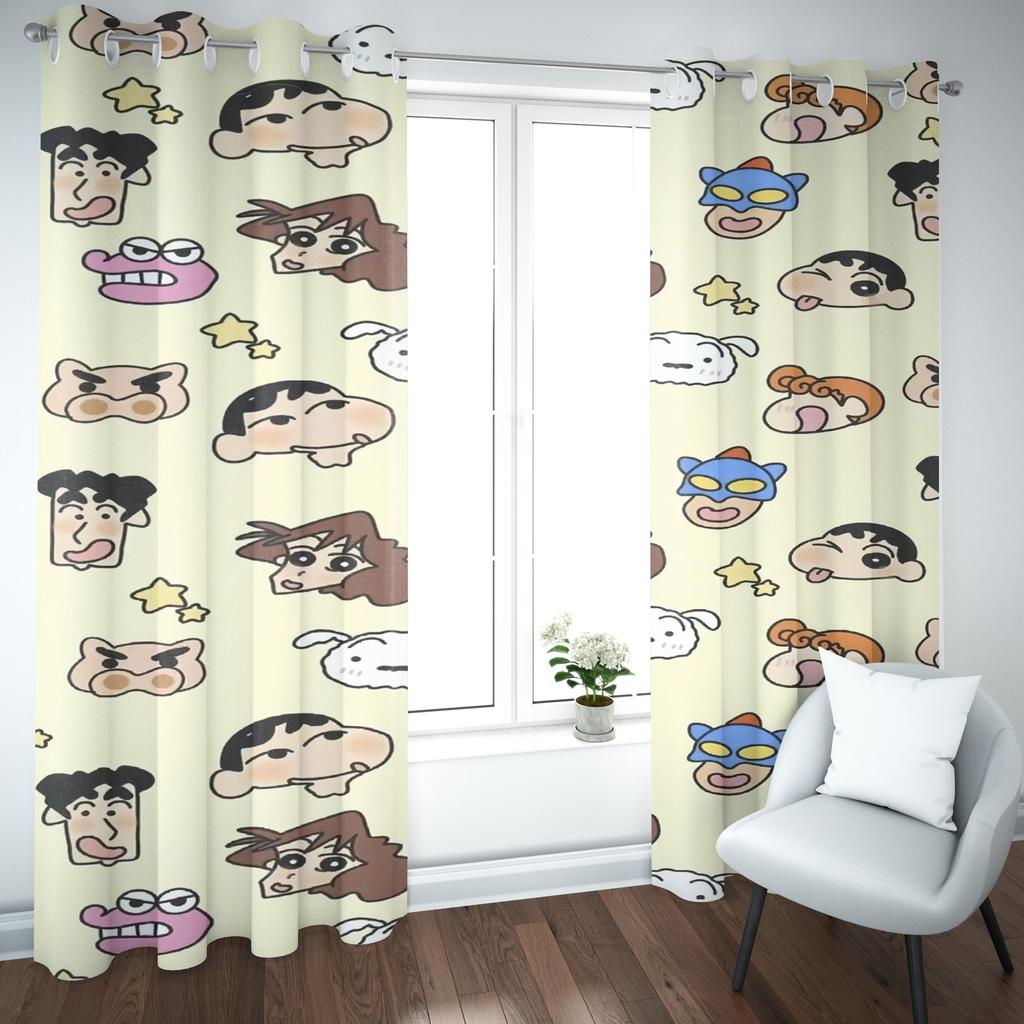 Cartoon Crayon Shin-chan Curtain Home Printing Curtains Living Room Children Bedroom Style Decoration Window Blackout