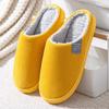 Cotton slippers autumn and winter household plush couple warm non-slip home shoes supermarket