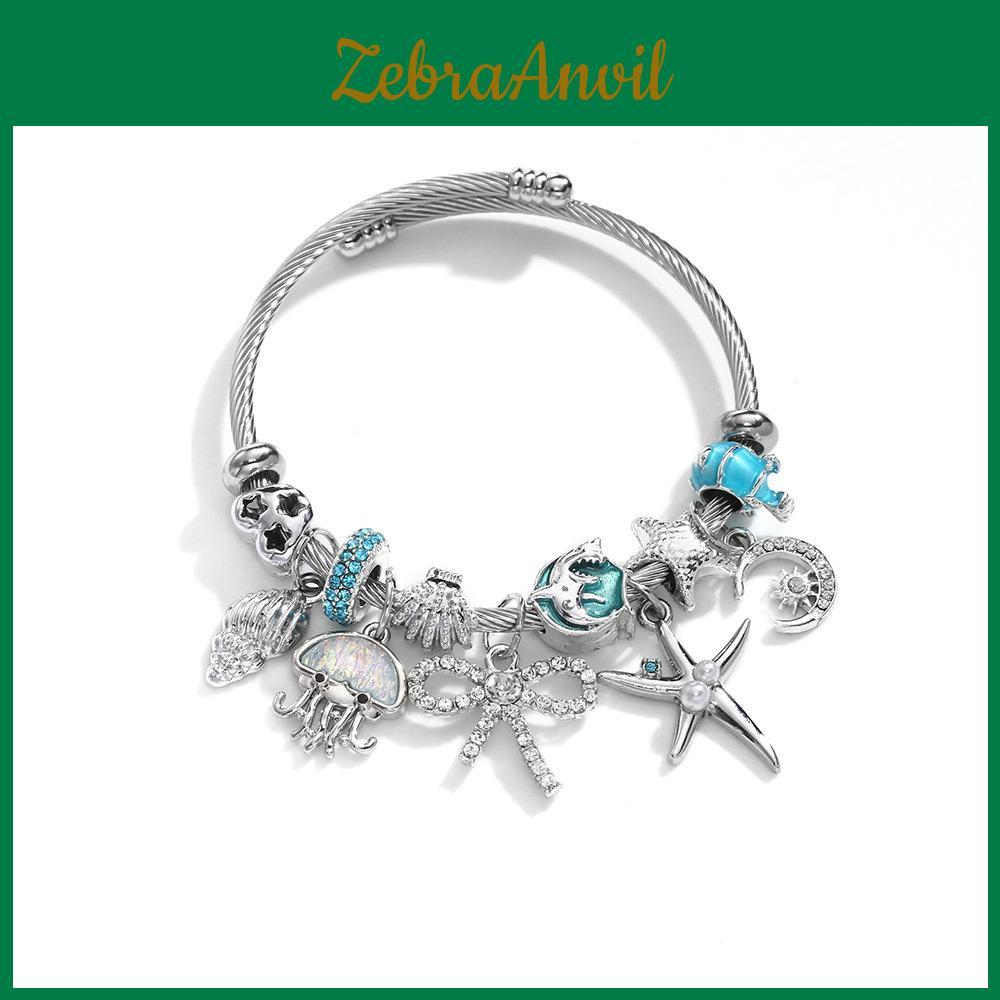 Cute Octopus Bracelet For Women Stainless Steel Adjustable Fashion Jewelry Spring