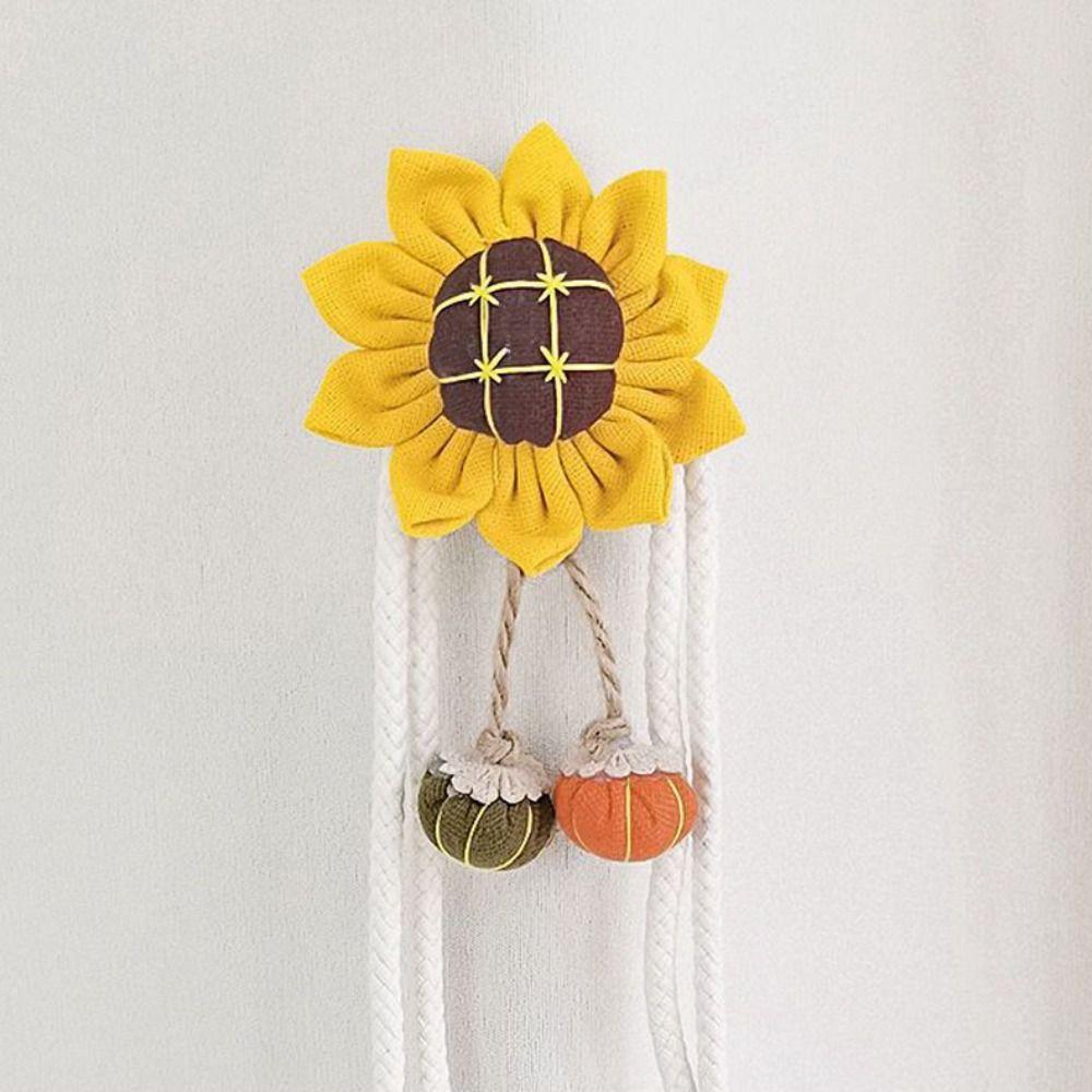 2PCS Curtain Holder Sunflower Curtain Tieback Cute Curtain Buckle Curtains Rope Holder Home Decor