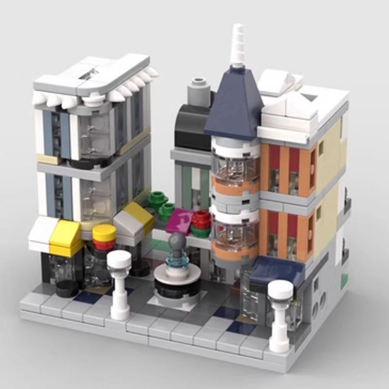 City Street Scene Central Assembly Square Building Blocks Bricks Collections TOys for Kid Adults Birthday Gifts Creative Assembly Mo Practical Use