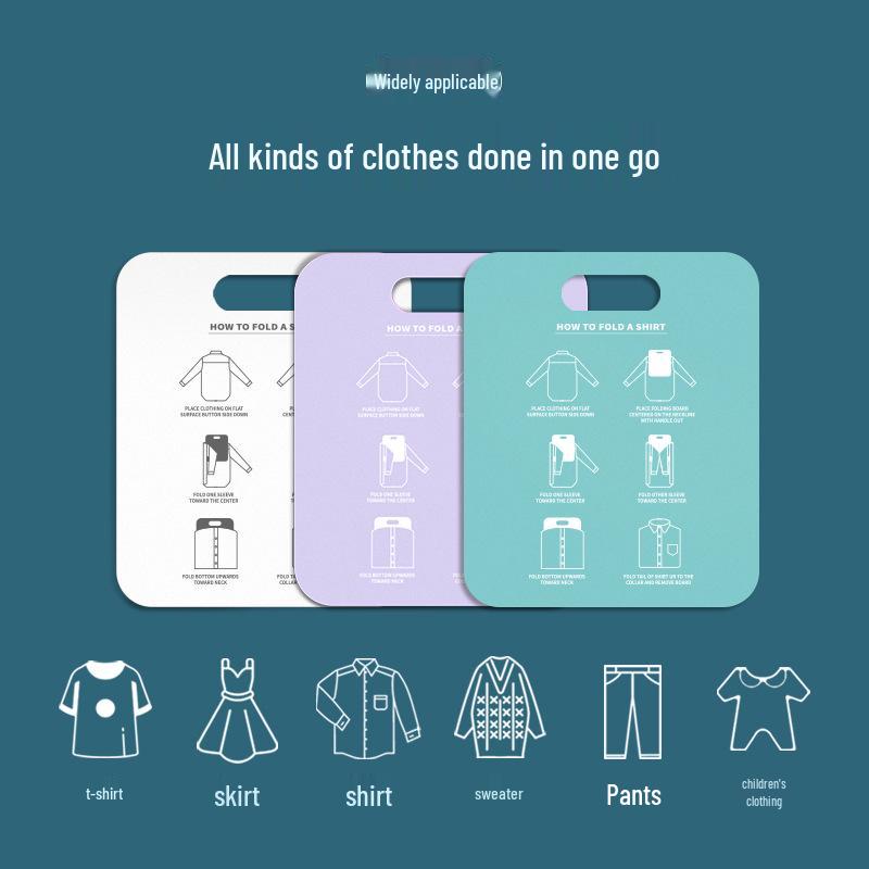 Falthilfe für Kleidung: Mühelose Aufbewahrungslösung für Hosen, Hemden und T-Shirts.