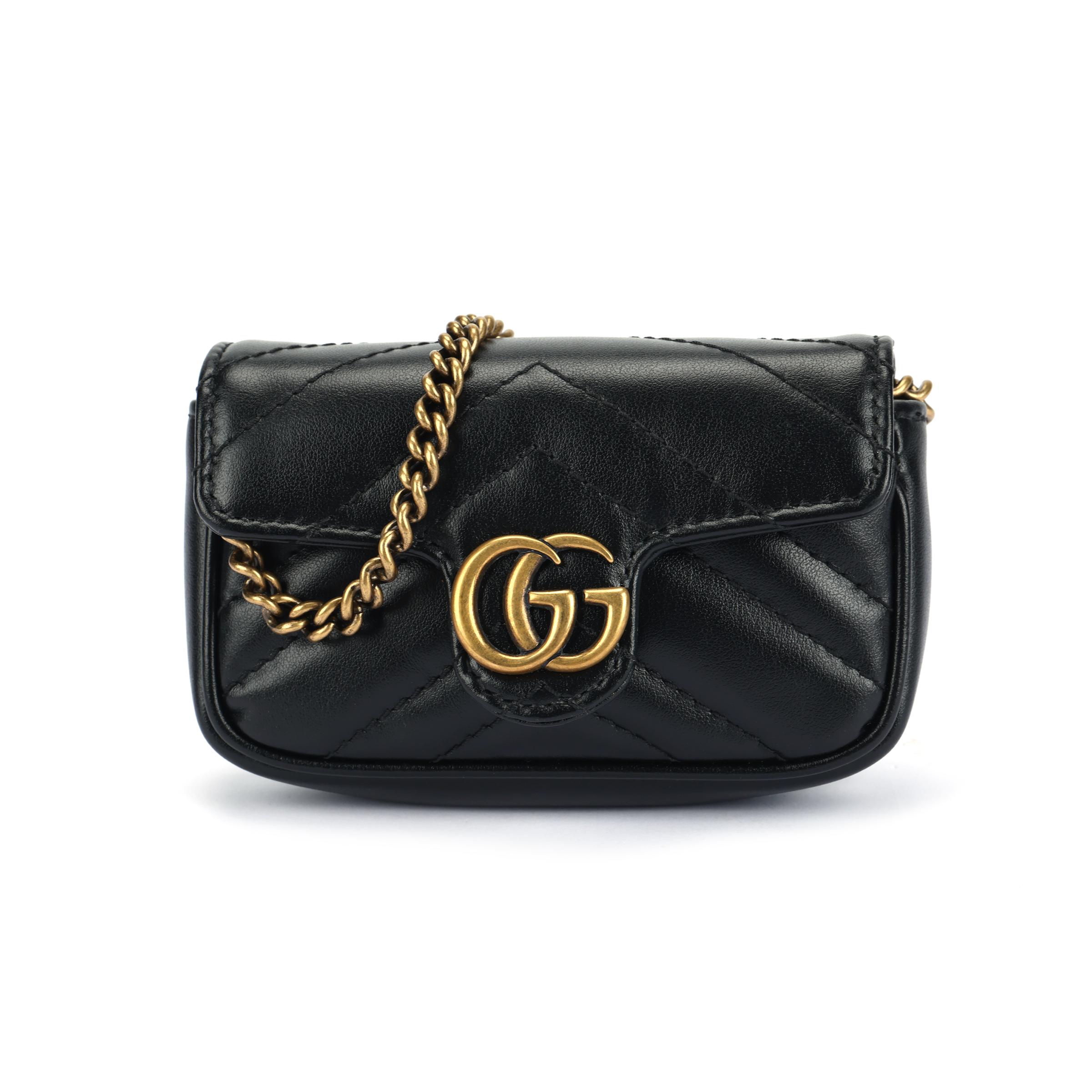 Gucci GG Marmont Nobraukāts Zelta Logo