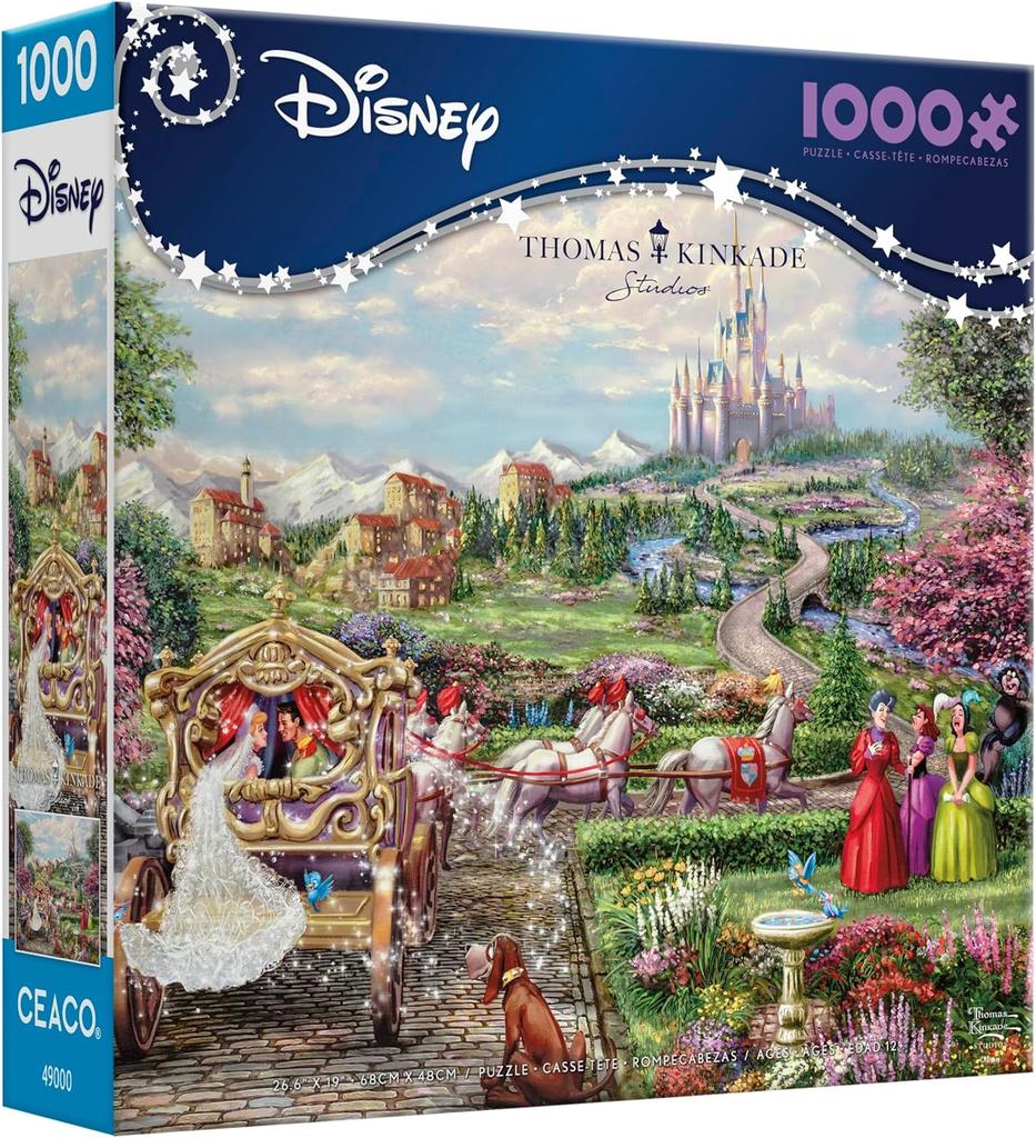 Ceaco - Thomas Kinkade - Disney - Cinderella - Happily Ever After - 1000 Piece Jigsaw Puzzle
