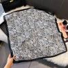 70*70cm gestreifter Seiden-Quadrat-Schal für Damen Herren Kopftuch Weiche Satinschal Halstuch Neuer Hijab Damen Halstuch Foulard Bandana
