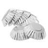 Reusable Non-stick Ripple Egg Tart Mold Aluminum Alloy Flower Shape Cupcake Mold Pudding Jelly Mold Muffin Baking Cup 10pcs/set