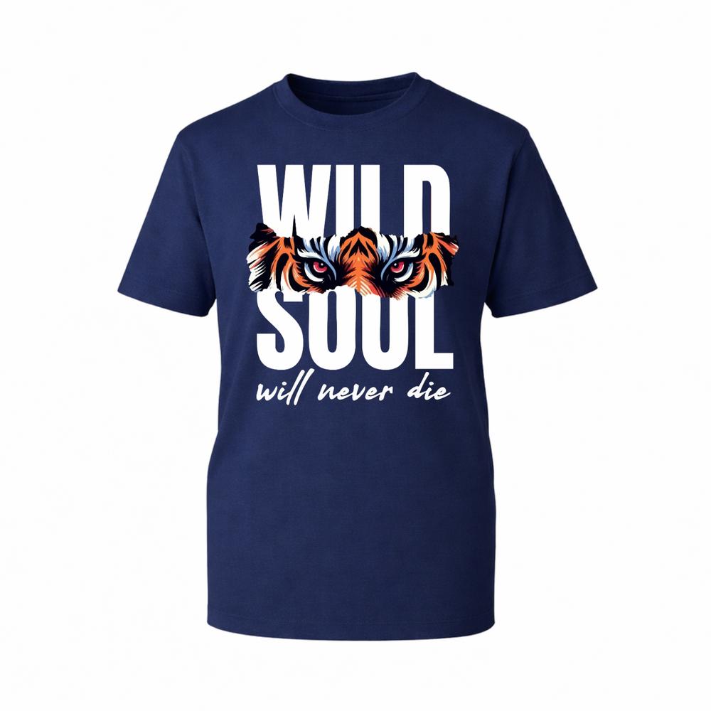 Retro Graphic TShirt Sarcastic Tiger Eyes Wild Soul Unisex 100 Cotton Gift Tee S