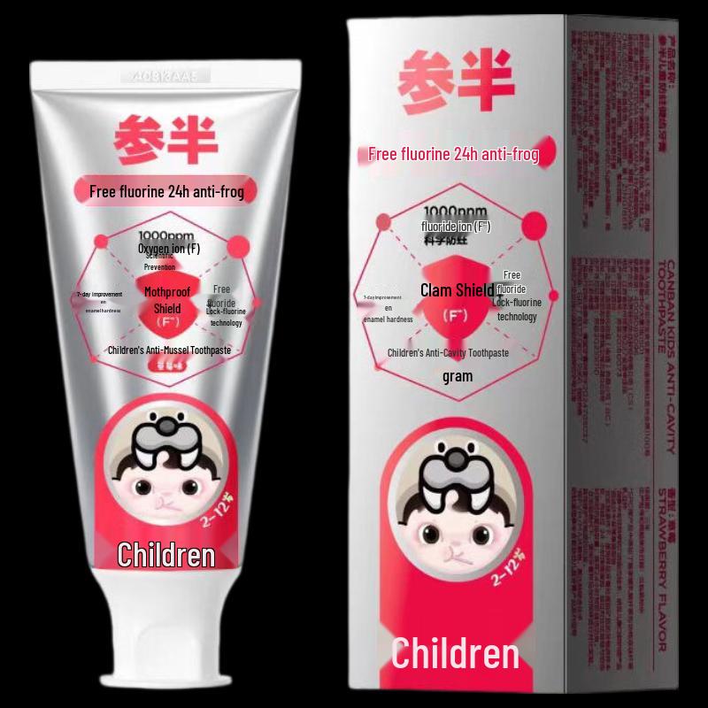 

Semi-half Children s Anti-Cavity Strawberry Toothpaste 60g