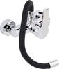 Flexible black wall-mounted sink tap 75670 FALA