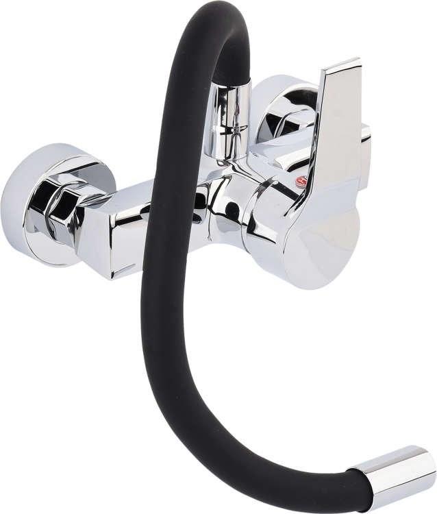 Flexible black wall-mounted sink tap 75670 FALA