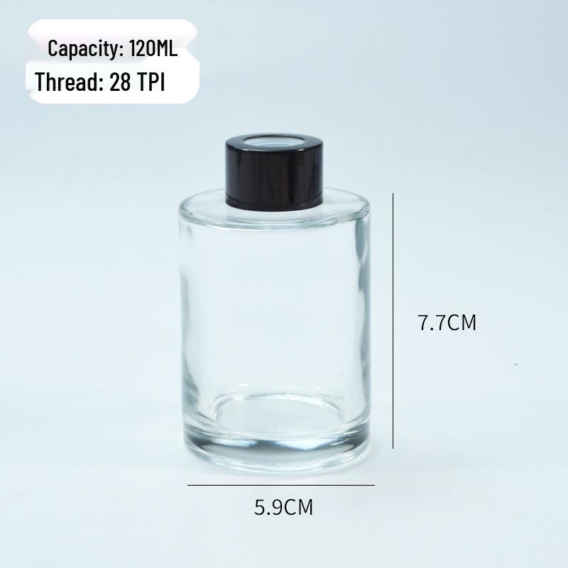 Aromatherapie-Glasflasche mit Rattanstäbchen, Flammelloser Diffusor, Reiseformat, Leer für Raumduft.