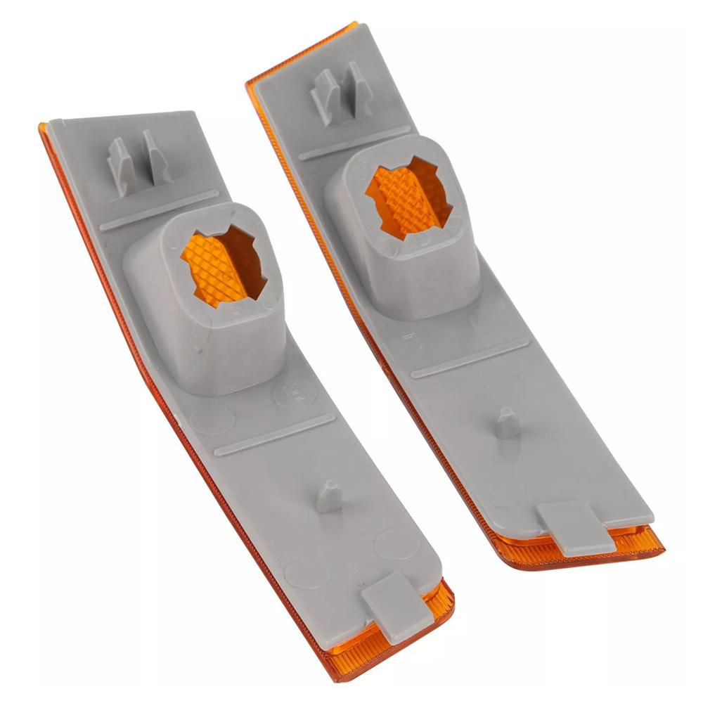 For 2007-2010 Lincoln MKX Front Bumper Side Marker Light Shell Amber Left+Right