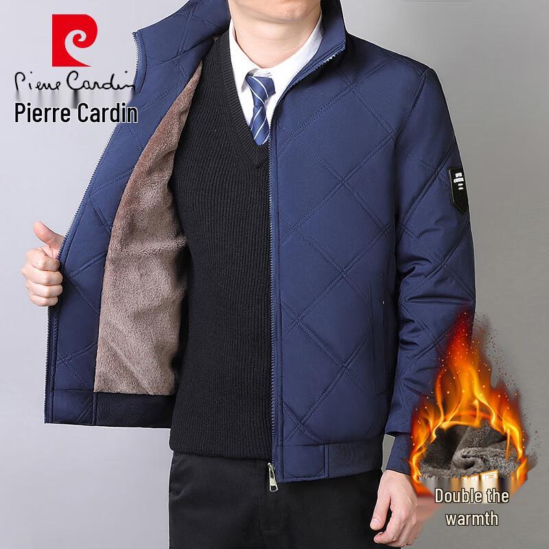 

Pierre Cardin Men s Stand Collar Plush Padded Jacket 7XL