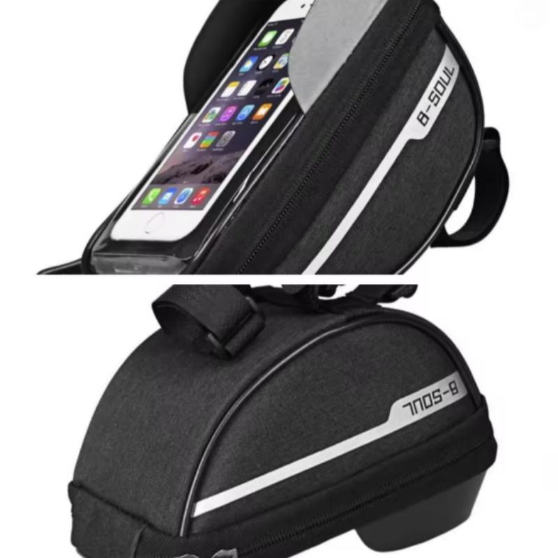 Waterproof Bike Bag Front Head Tube Handlebar Mount Bag Case Holder Touch Screen Cycling Bags Mobile Phone Bicycle Accessories