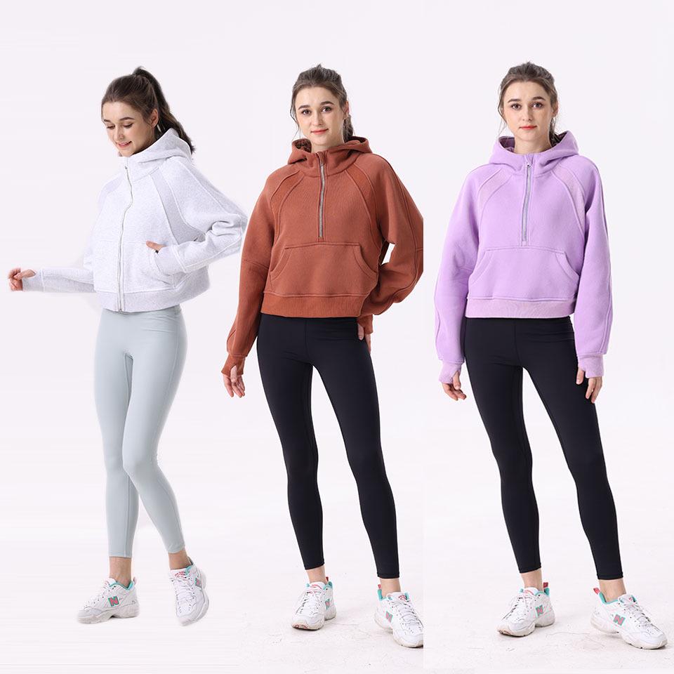 

SWIFT SPEED Women s Slim Fit Fleece Yoga & Fitness Half-Zip Hoodie S Size 2