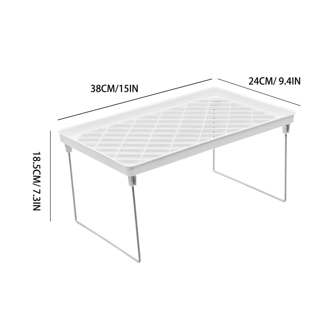 Stackable Countertop Shelf Cabinet Cupboard  Multi Function Concise Kitchen Storage Rack Foldable Storage Shelf Small