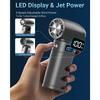 120000RPM Mini Turbo Fan, 6-Speed 9000mAh High Speed Cooling Fan, LED Display Light For Travel Beach Camping