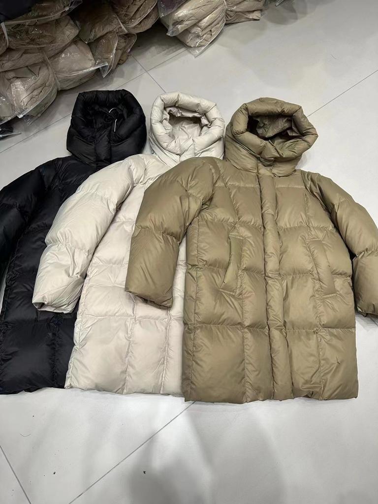 2024 Winter New Thickened Hooded Women's Down Jacket White Duck Down Puff Bread Clothing Warm Jacket