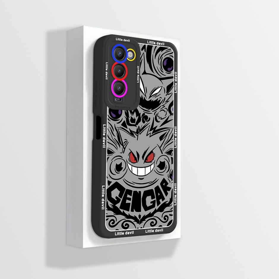 For Tecno Camon 18 18P Case CH6 CH7 Soft Silicone Phone Cover for Camon 18 Camon18 P Camon18P Cases Straight Edge Bumper Fundas