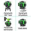 360Degree Crosshair Self Tuning Explosion-Proof Waterproof Green Light 8-Line Infrared Laser Level Vertical Line Horizontal Line
