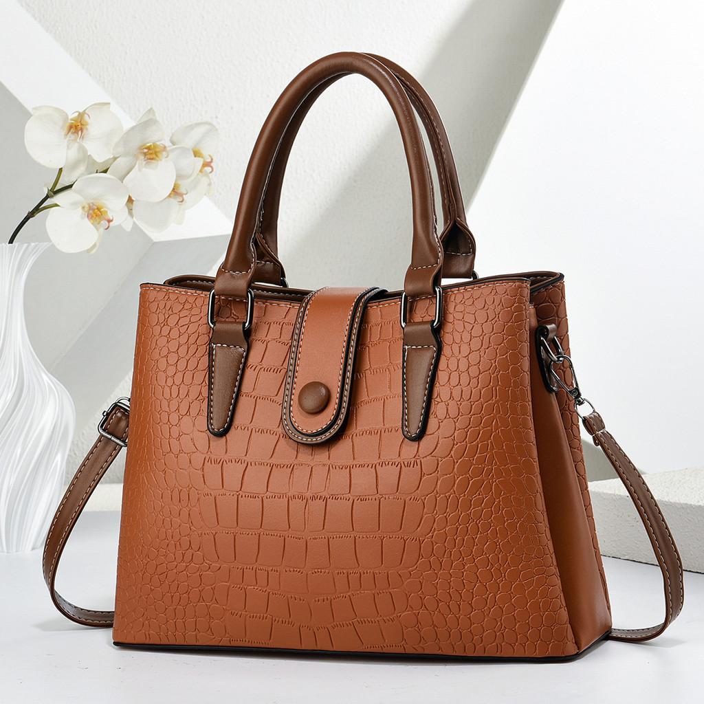 Fashionable Pu Handbag With Zipper Flap And Card Pocket For Womens Daily Use