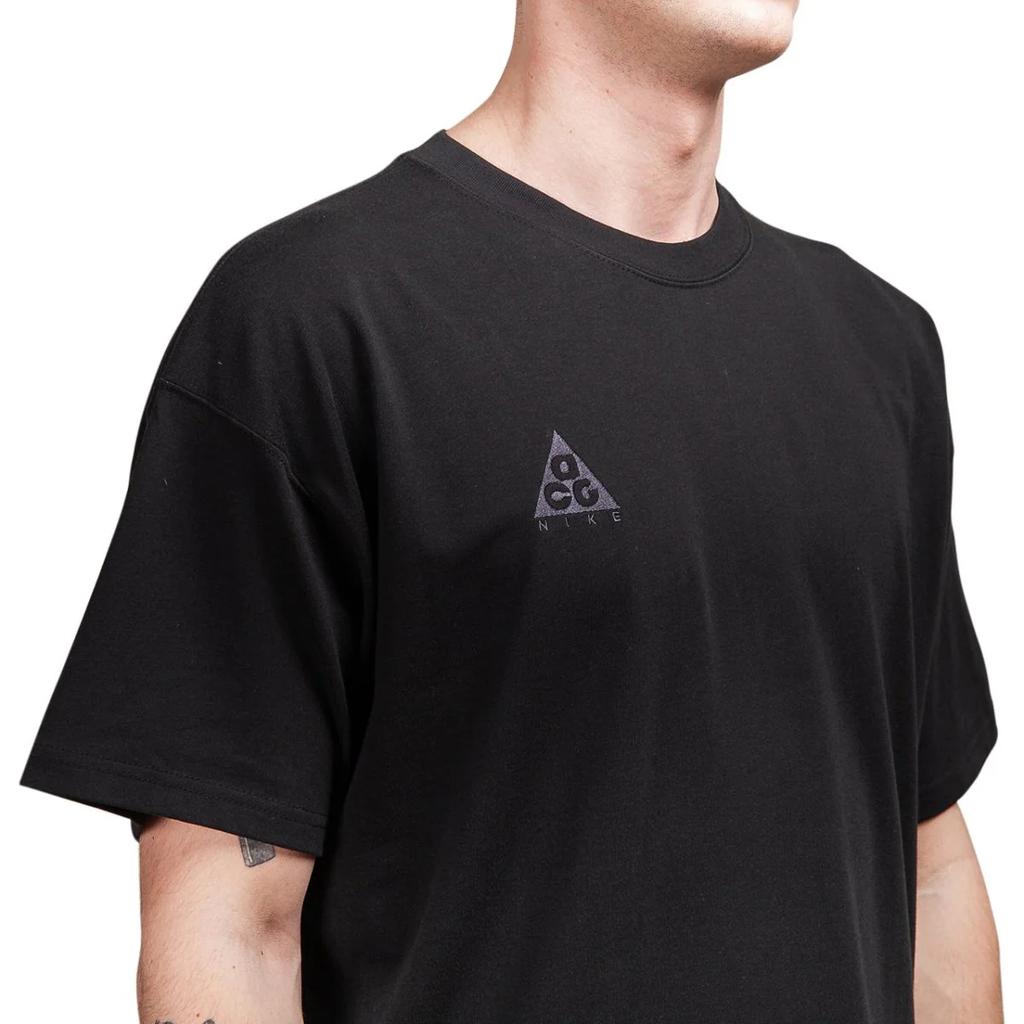 Nike Logo Crew Neck Short Sleeve T-Shirt Men Tops Black BQ7342-010