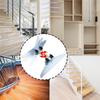 ABBP-Stair Tread Gauge Template Tool Steel Measuring Tool Accurate Stair And Shelf Cuts Adjustable Layout Gauge Measuring Tool