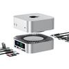 Suderinamas su 2025 m. Mac Mini, šis RayCue centras turi NVMe SSD, HDMI 4K duomenų kortelę ir ausinių jungtį. Suderinamas su 2024 m. Mac Mini M4 ir M4