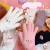 Warm Cute Men Student Cartoon Women Full Finger  Gloves Knitted Gloves Warm Mittens