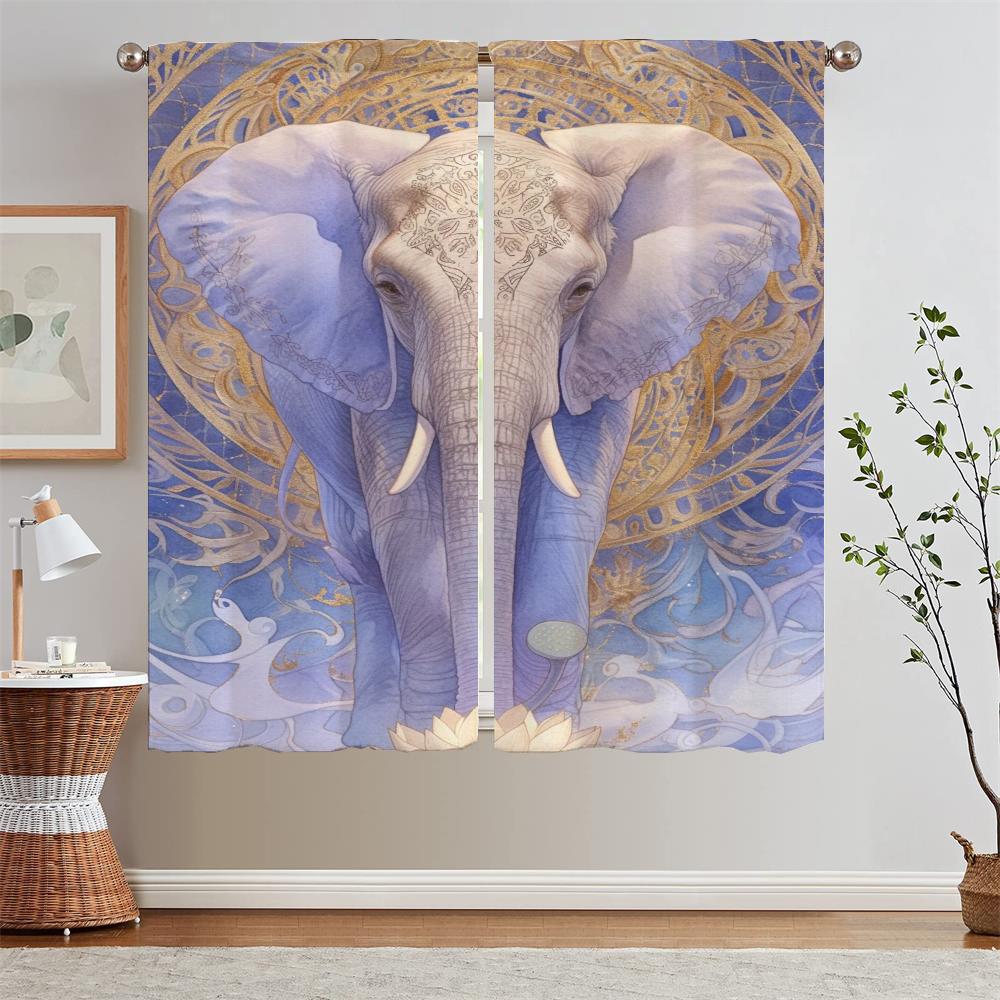 Like a Lotus Pond Heart Indi Bodhi Curtains Child Room Ready Curtains Cheap Things With Free Shipping for Home Blind Curtain