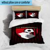 Set Biancheria da Letto Stampato con Stemma AFC Bournemouth 3 Pezzi Copripiumino Chiusura Include 1 Copripiumino e 2 Federe Set Biancheria da Letto Decorazioni per la Casa Regali