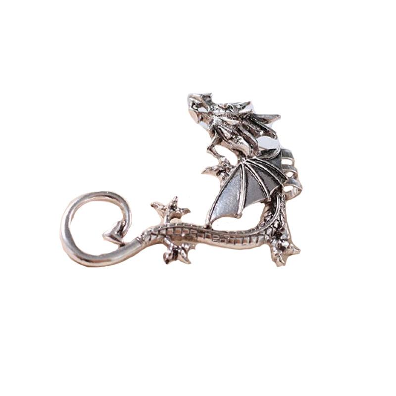 Earrings, Popular In Europe And America, Personalized Punk Style Without Ear Piercings, Exaggerated Dragon Earrings