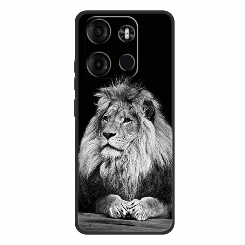 

Чехлы для телефона Tecno Spark Go 2023 ТПУ Мягкий Силиконовый Задний Чехол для Tecno Pop 7 Pro Funda Защитный Чехол Животное Лев Тигр -Tecno Spark Go 2023