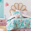 Eahphy 100% Algodón Natural Ama Nuestro Mar Juego de Funda Nórdica Reversible, Ropa de Cama Caballo de Mar Juego Individual y Queen, Juego de Funda de Colcha para Niñas