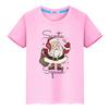 Santa Claus Graphics T Shirt for Kids Boy 10years Cotton Tops Anime Short Merry Christmas Cute Tees Y2k One Piece Girls Clothes