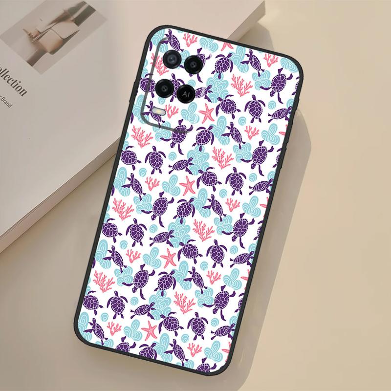Sea Turtle Case For Oppo A5 Pro A15 A17 A57 A77 A18 A38 A58 A78 A98 A96 A76 A16 A94 A74 A54 A40 A60 A80