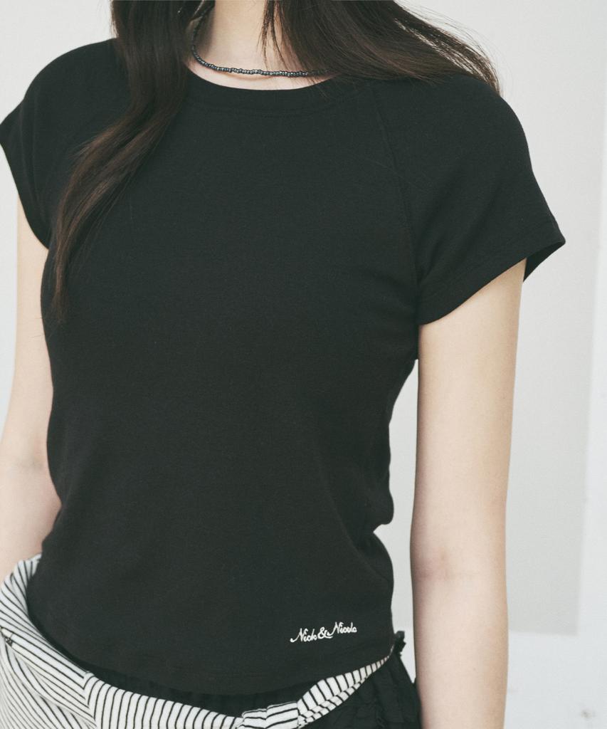 Nigaennikol Soft Raglan Top_Black