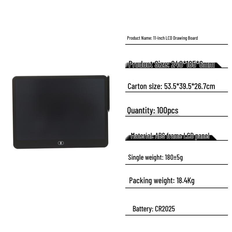 Children's LCD Writing & Drawing Board: 8.5-16 inch, Landscape & Portrait, Magnetic Doodle Pad