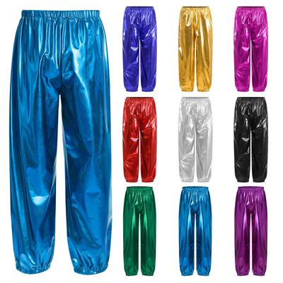 Metallic-Tanzhose für Kinder, Jungen und Mädchen, elastischer Bund für Jazz