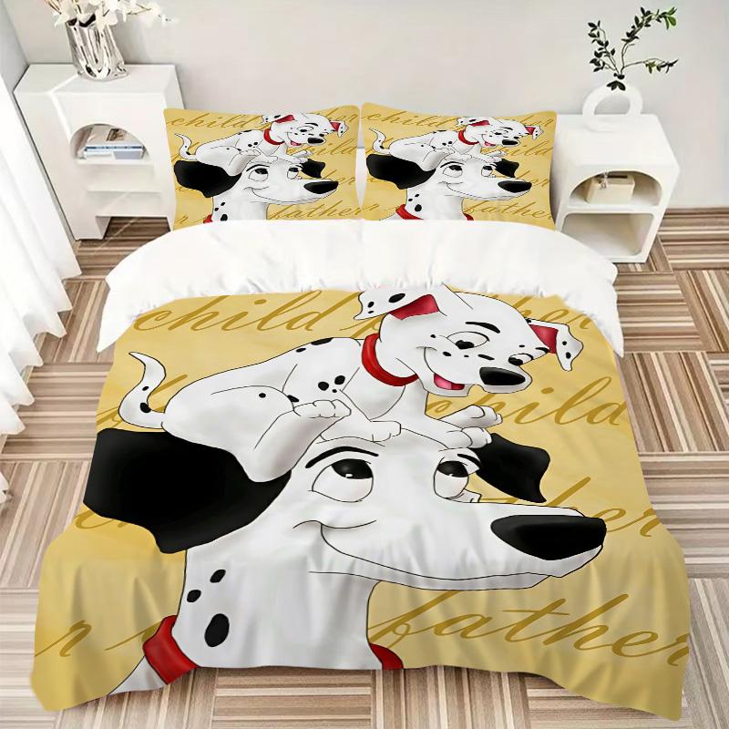 Dalmatian Duo Playful Companionship Print 3Pcs Bedding Setduvet Cover With 2 Bedropillowcase Home Birthday Gift