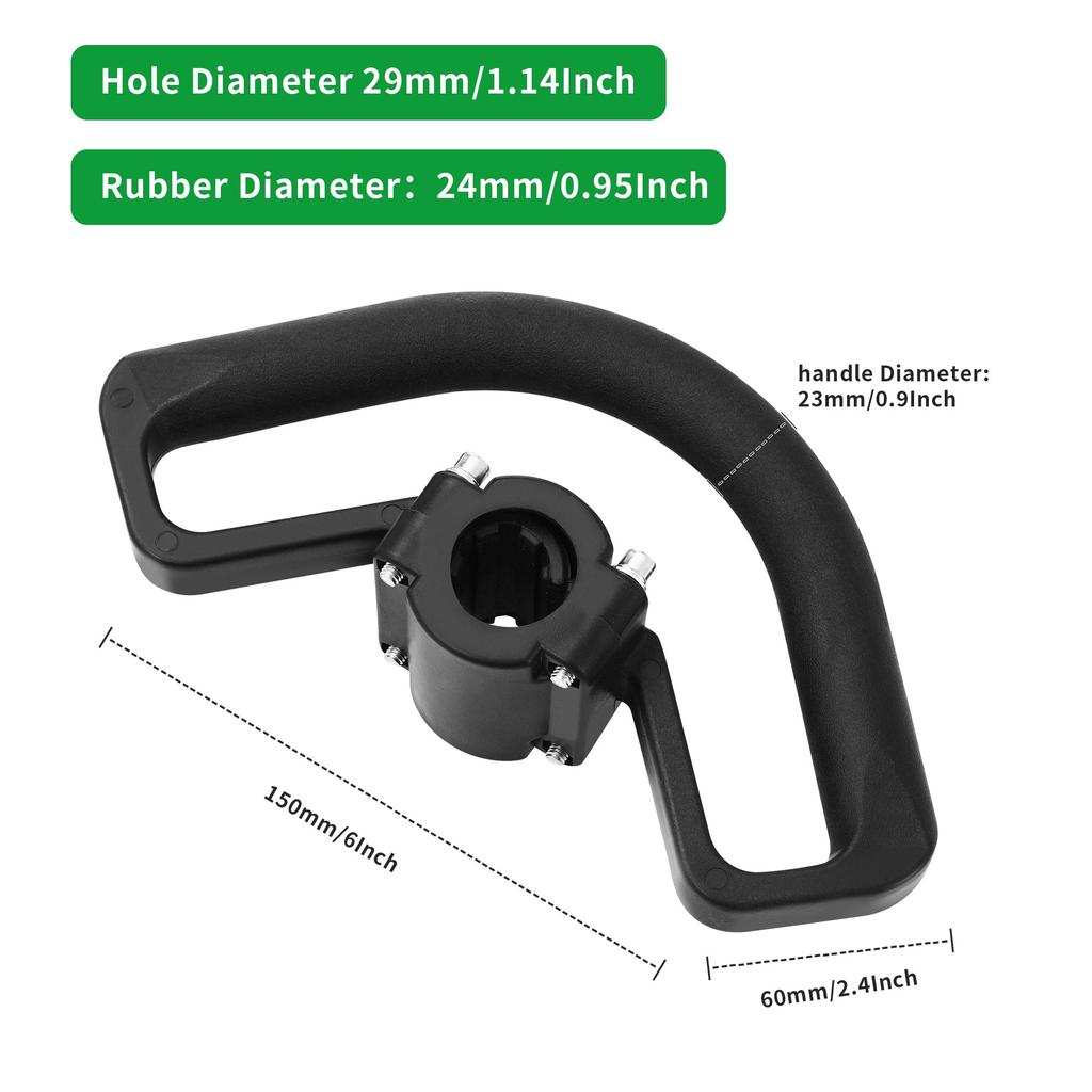 Loop Handle Bar Grip for Weed Eater Trimmer Brush Cutter Accessory Replacement Part W/ Mount Kit for Garden Lawn