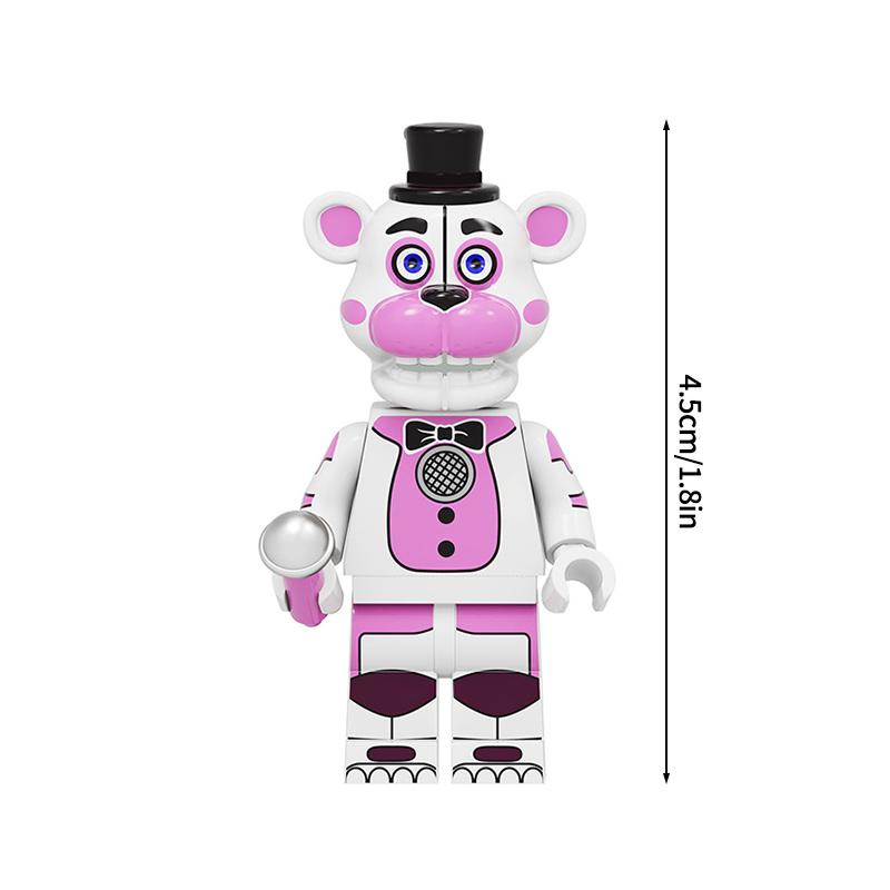 Entzückendes Freddy Bonnie Mini-Blöcke Ornament Heißes Spiel Figur Cartoon Montagebausteine Spielzeug Partygeschenke Kindergeschenke