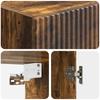 2 Piece Cabinet Set Smoked Oak Wood Based Material