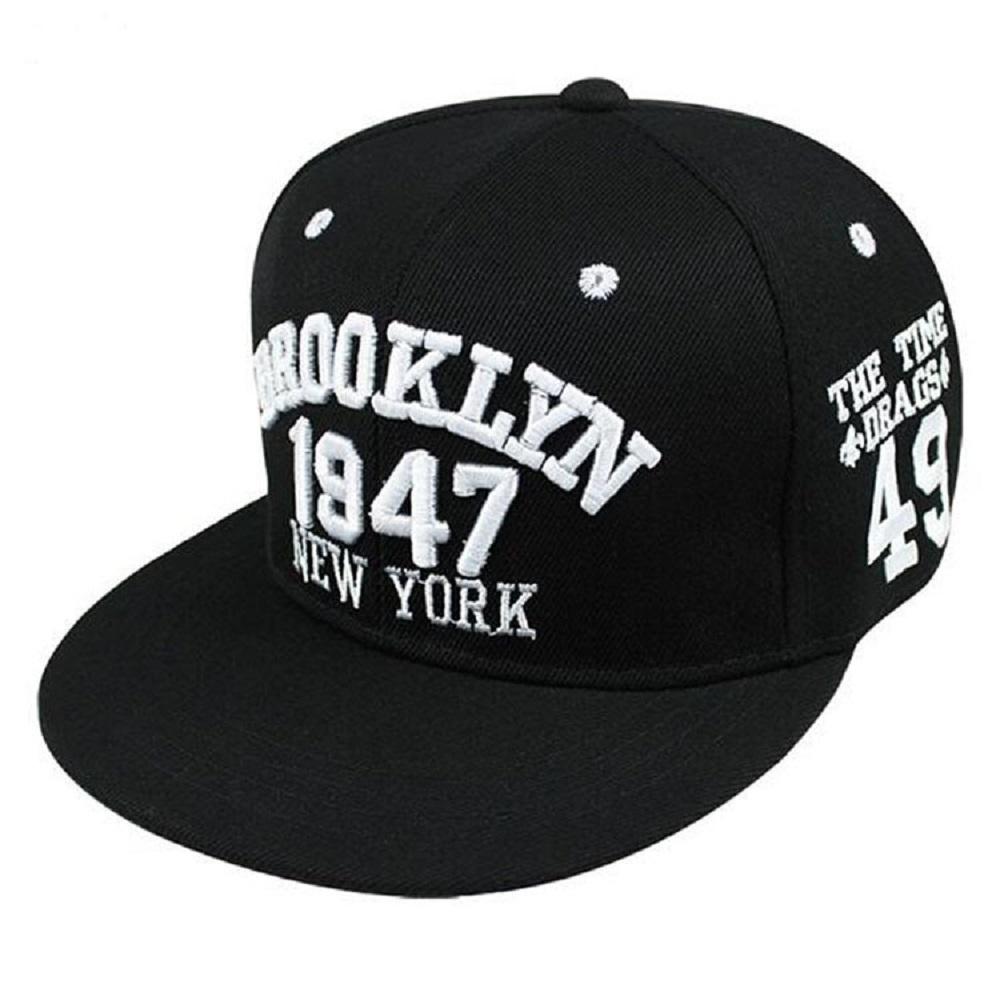 Cross Border Color Blocked Letter Embroidered Baseball Cap, European And American Casual Duckbill Cap,  Flat And Tre