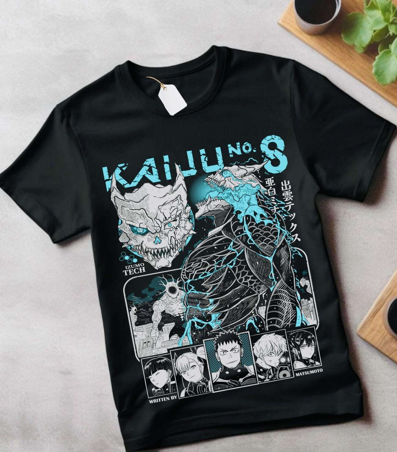 

Kaiju no 8 T-Shirt Mens Womens Tees Top Mina Shiro kaij Gift Manga Best Anime Graphic Tee gifT Shirt Mens Womens Tees Top S