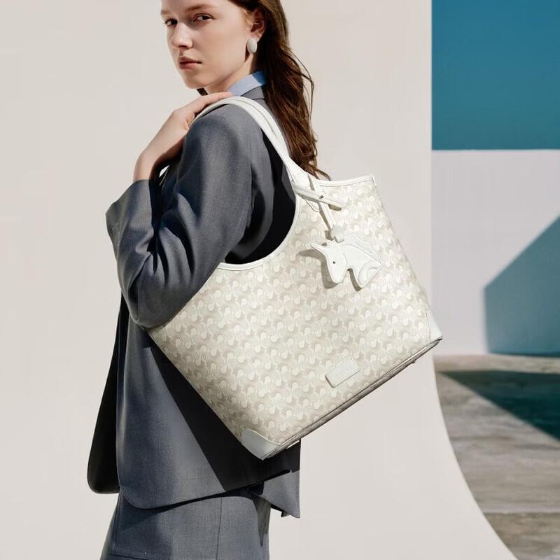 NUCELLE Wave Tote Bag with Inner Pouch